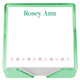 Flower Line Memo Squares - Holder Color Options - 275/Set (EG2072) - Example Emerald