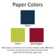 Paper Color Samples for Your Logo Embossed on Colorful Folded Notes