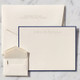Rockefeller Flat Cards - Embossed Stationery - Optional Border EG2018 StationeryXpress