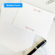Casual Personalized Stationery Flat Cards - Flat Ink Stationery - EGD7094 - StationeryXpress.com (Multiple Fonts)