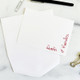 Bliss Personalized Flat Cards - Flat Ink Stationery - EGD9680 Live Sample - StationeryXpress.com (Shown with font L01 and red ink)