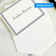 Colony Personalized Fold Notes - Flat Ink Stationery - EGD8076 Multiple Fonts - StationeryXpress.com (Shown with font L95 and Navy Blue Ink)