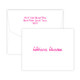 Matte ink thank you fold notes and envelopes for men and women