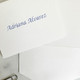 Thank You Notes For Men & Women Personalized Stationery Fold Notes - Flat Ink Stationery - EGD7090 Close Up - StationeryXpress.com (Shown with font L96)