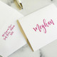 Bubbly Personalized Stationery Fold Notes - Flat Ink Stationery - EGD7096 - Live Photo Sample - StationeryXpress. (Shown with font L195)