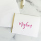 Bubbly Personalized Stationery Fold Notes - Flat Ink Stationery - EGD7096 - StationeryXpress. (Shown with font L195)