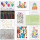 Birthday Assortment Pack | Pre-Printed Notes | 100 Bright & Colorful Birthday Cards (CC1021)