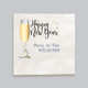 New Years Toast Personalized Napkins - Printed - 100/Set - (NX326) - Sample of Font L93, Ink Color Royal Blue, Napkin Color White - StationeryXpress.com New Years Toast Personalized Napkins - Printed - 100/Set - (NX326) - Sample of Font L93, Ink Color Royal Blue, Napkin Color White - StationeryXpress.com