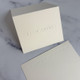 Four Seasons Premium Flat or Fold Notes Close Up - Shown on Ivory Paper