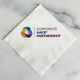 Custom Logo White Napkin with Full-Color Printed Logo at StationeryXpress (EG2671)
