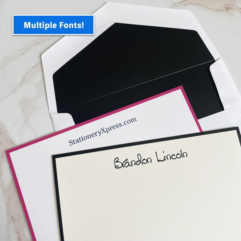 Premium Xpress Flat Cards Raised Ink Stationery EG7099 StationeryXpress