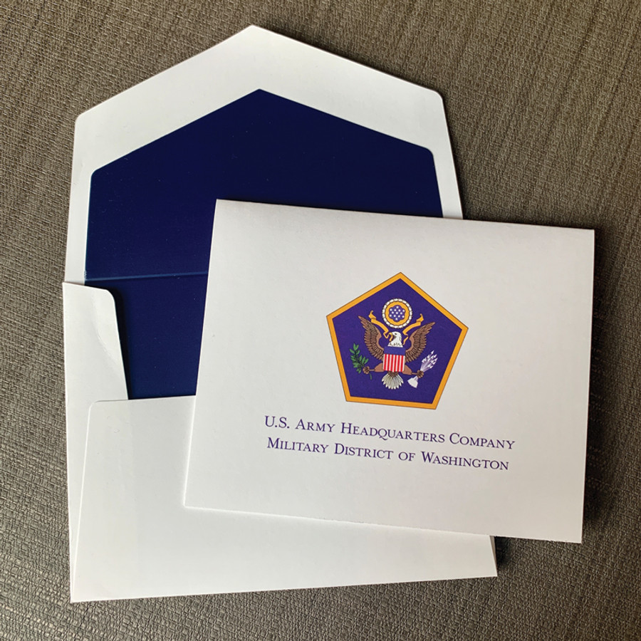 Your Logo Printed on Fold Notes (4" x 5") - Optional Border