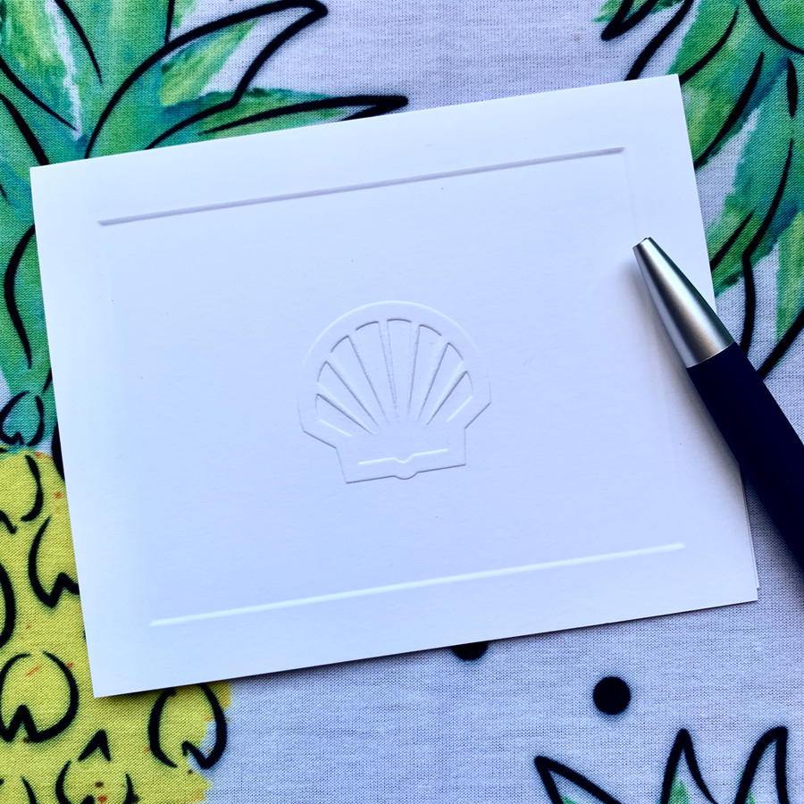 Embossed Notes Your Logo Embossed on Fold Notes (4