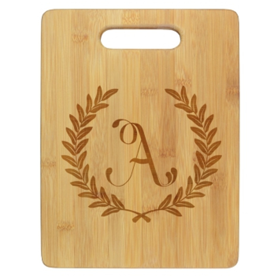 Leaves Etched Wood Cutting Board