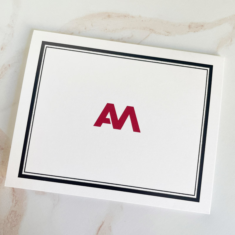 Raised Ink Labels Your Logo Raised Ink on Fold Notes (4