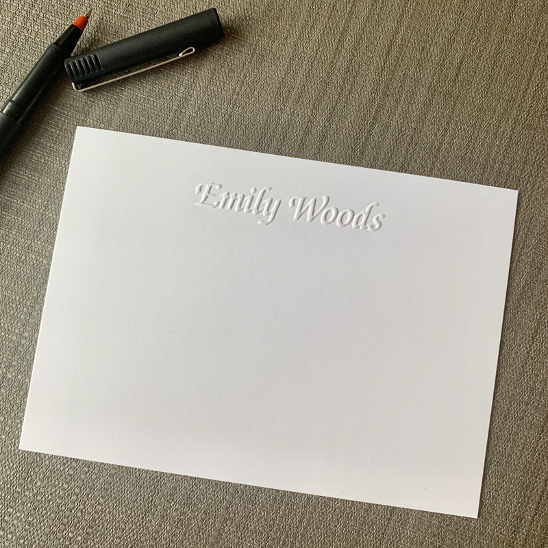 500 Personalized 3 x 5 Cards, Vertical Plain - Times New Roman / Graphite /  White - Yahoo Shopping