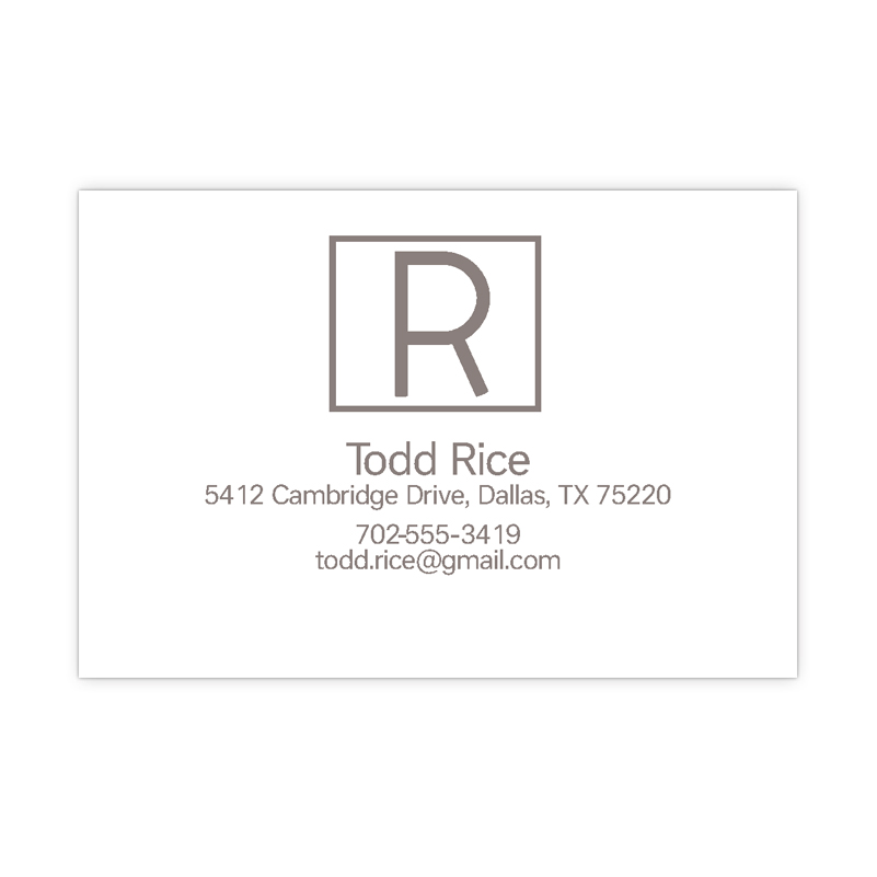 Personalized Business Cards Raised Ink