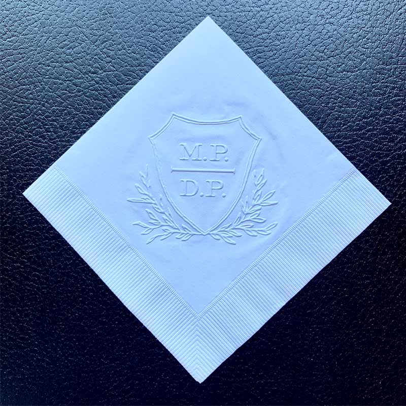 Your Logo Napkins 200 Embossed Custom Napkins EG2673 StationeryXpress