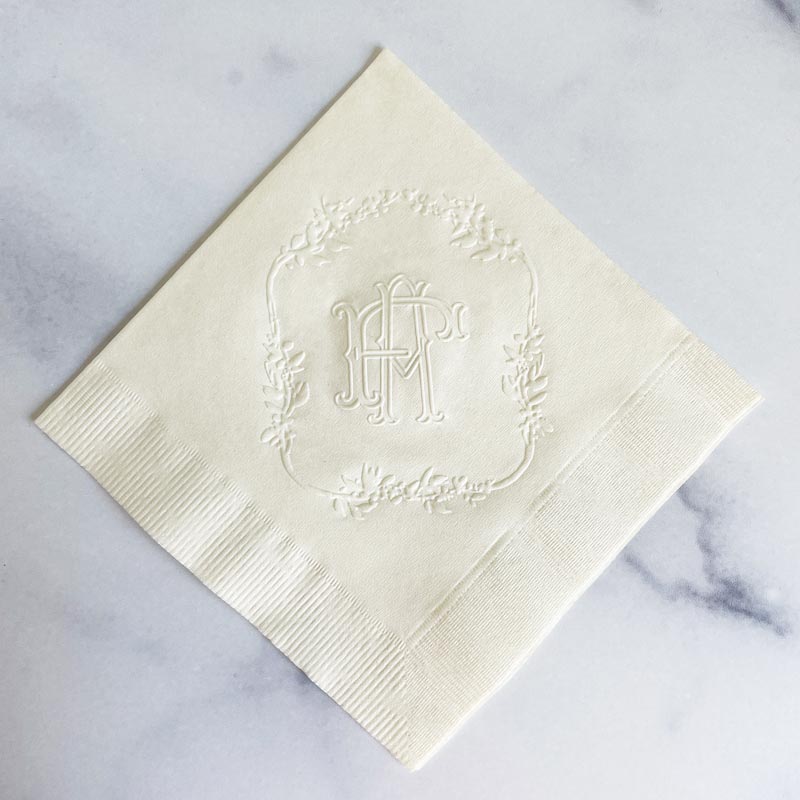 Your Logo Napkins - 200 Embossed Custom Napkins | EG2673