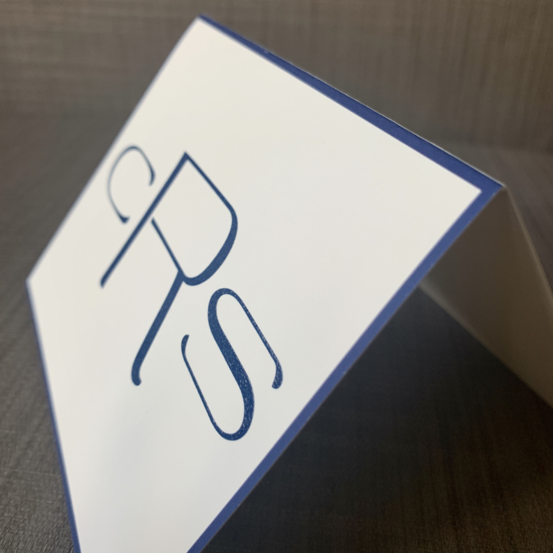 The Modern Monogrammed Fold Notes - Raised Ink Stationery | EG5309 ...