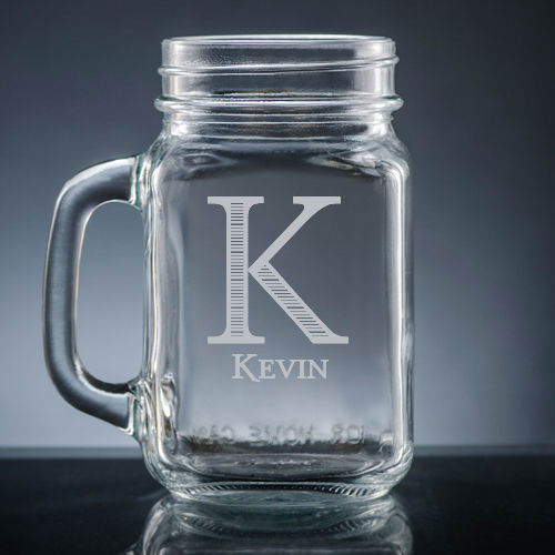 Personalized Mason Jar Glass from EngraveMeThis