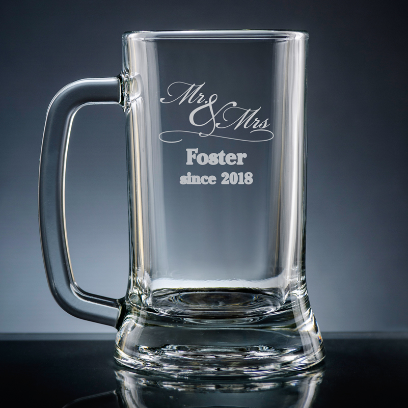 Personalized Tankard Beer Mug and Beer Pitcher Set