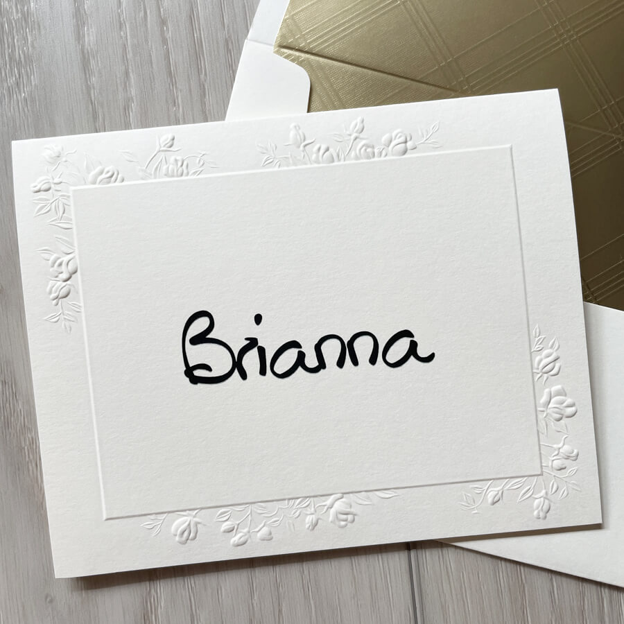 The Ultimate Embossed Double Border Notes