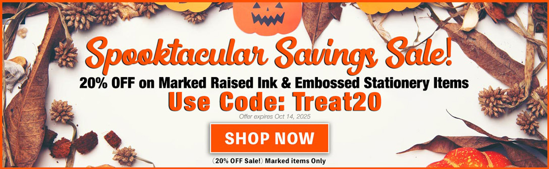 20% OFF Halloween Stationery Sale at StationeryXpress.com