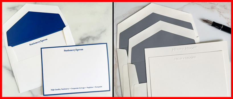 Raised Ink & Embossed Flat Cards at StationeryXpress.com