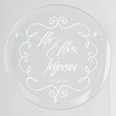 Mr. & Mrs. Personalized Stone Coaster Set, Wedding Gifts, Gifts