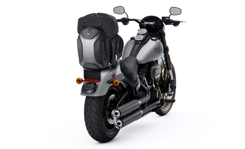 Viking Dagr Extra Large Suzuki Motorcycle Sissy Bar Bag on Bike View