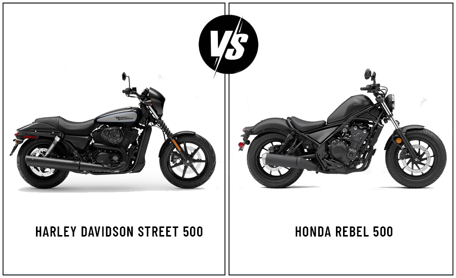 What are the main differences between the Rebel 500 and the Street 500?