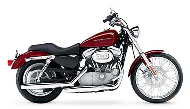 Harley Sportster 883 Custom XLH883C Saddlebags