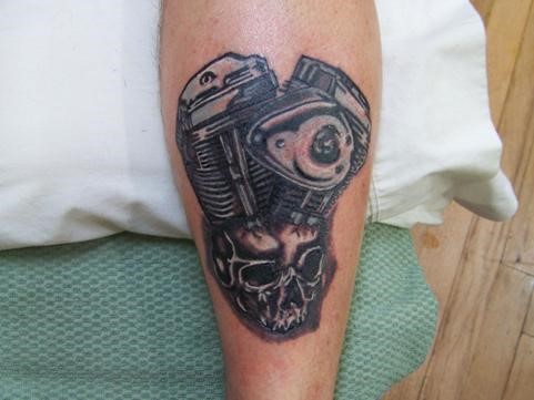 10 Exciting Motorcycle Parts Tattoo Designs - Get Your First Biker Tattoo!  - Viking Bags