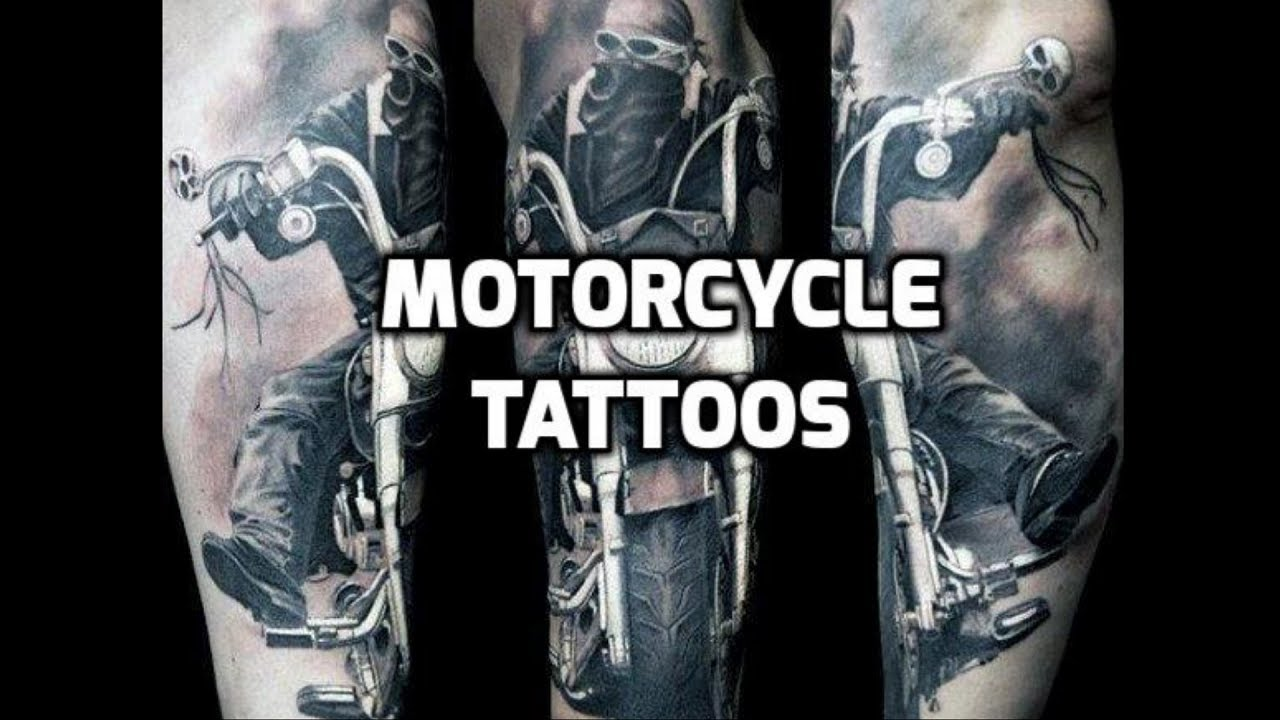 Tattoos on Arms of Motorcycle Rider on Custom Made Scrambler Sty Stock  Image  Image of adult bike 99630463