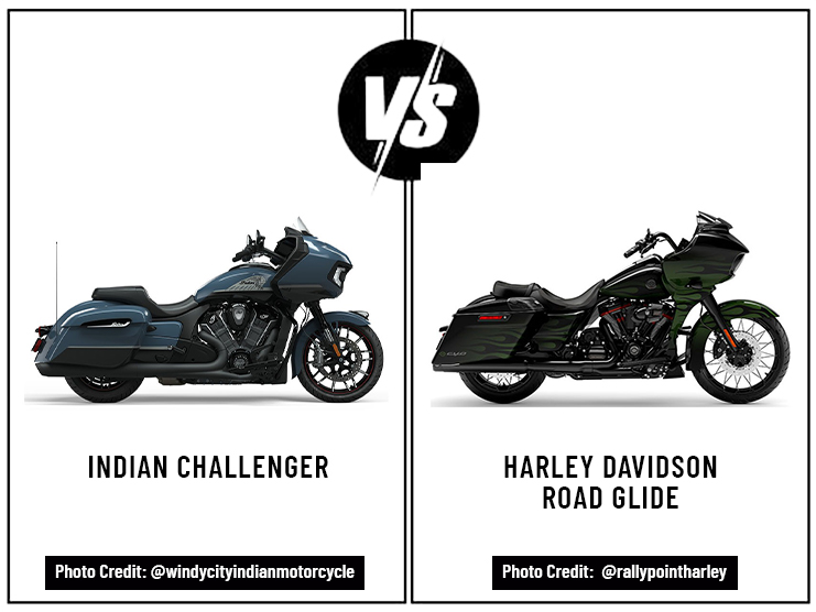 Indian Challenger Vs. Harley Davidson Road Glide Viking Bags