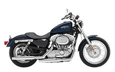 harley sportster with saddlebags