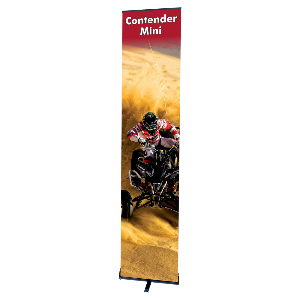 Contender Mini Retractable Banner - 23.5" x 105"