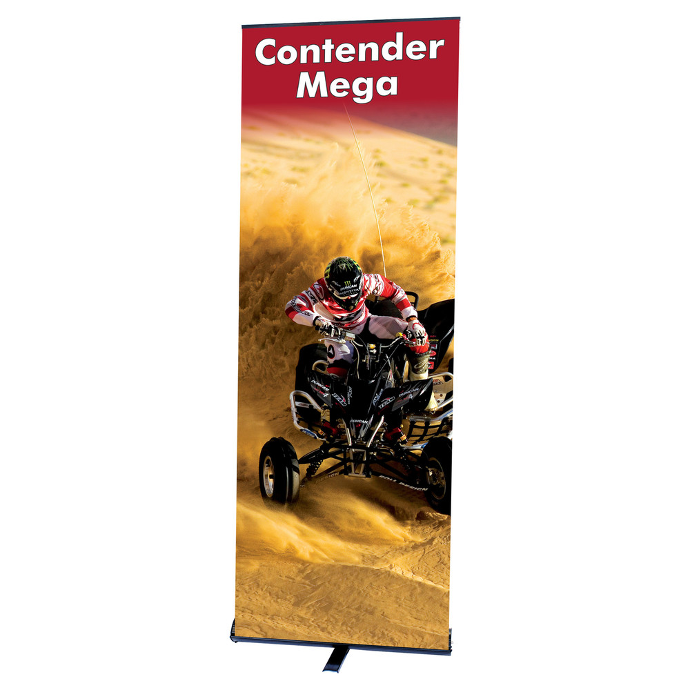 Contender Mega Retractable Banner - 35.5" x 105" Contender Mega Retractable Banner - 35.5" x 105"