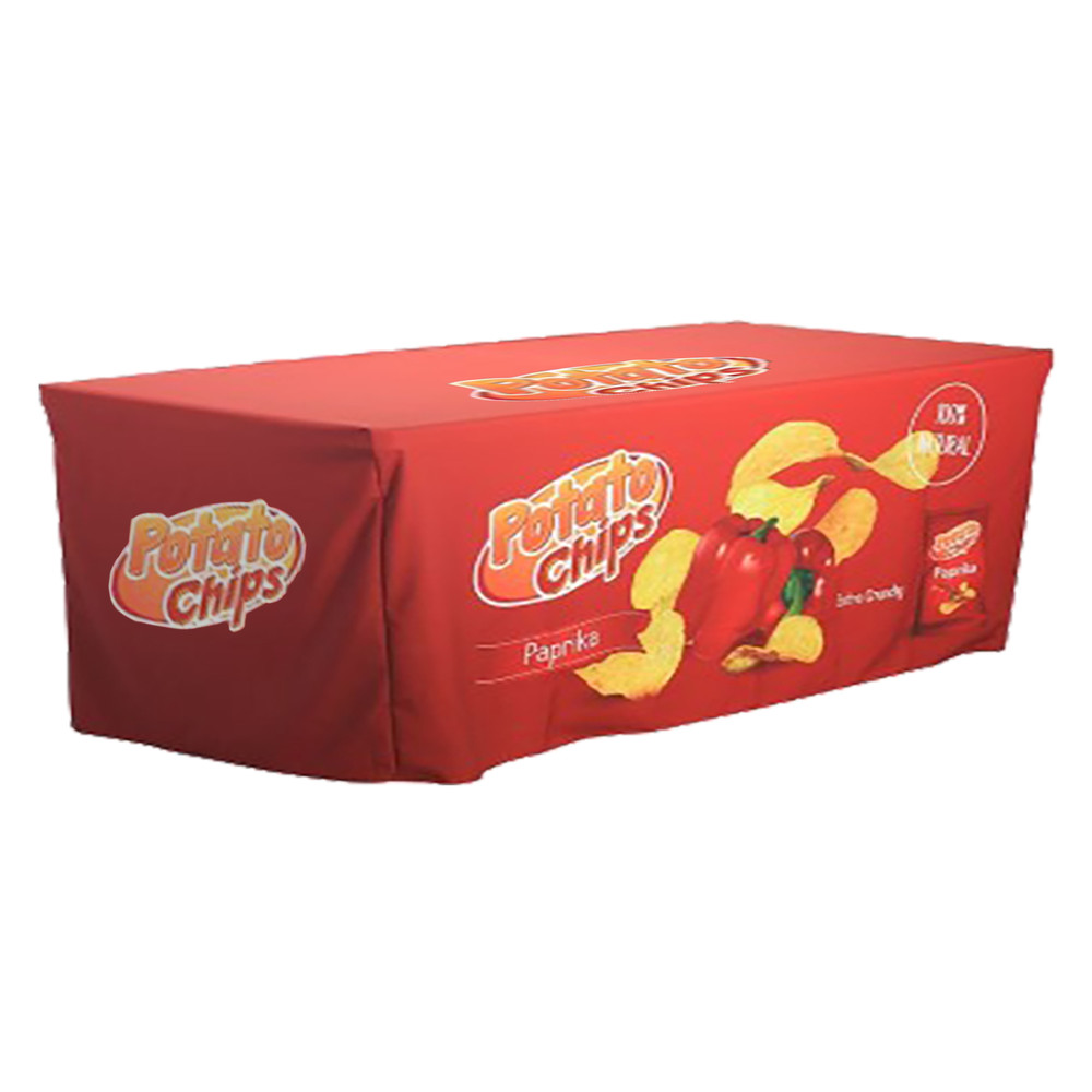 8ft Fitted Zipper Back Dye Sublimation Tablecloth 8ft Fitted Zipper Back Dye Sublimation Tablecloth