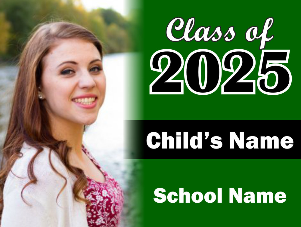 Graduation Yard Sign - Design 4 - 18" H x 24" W Graduation Yard Sign - Design 4 - 18" H x 24" W