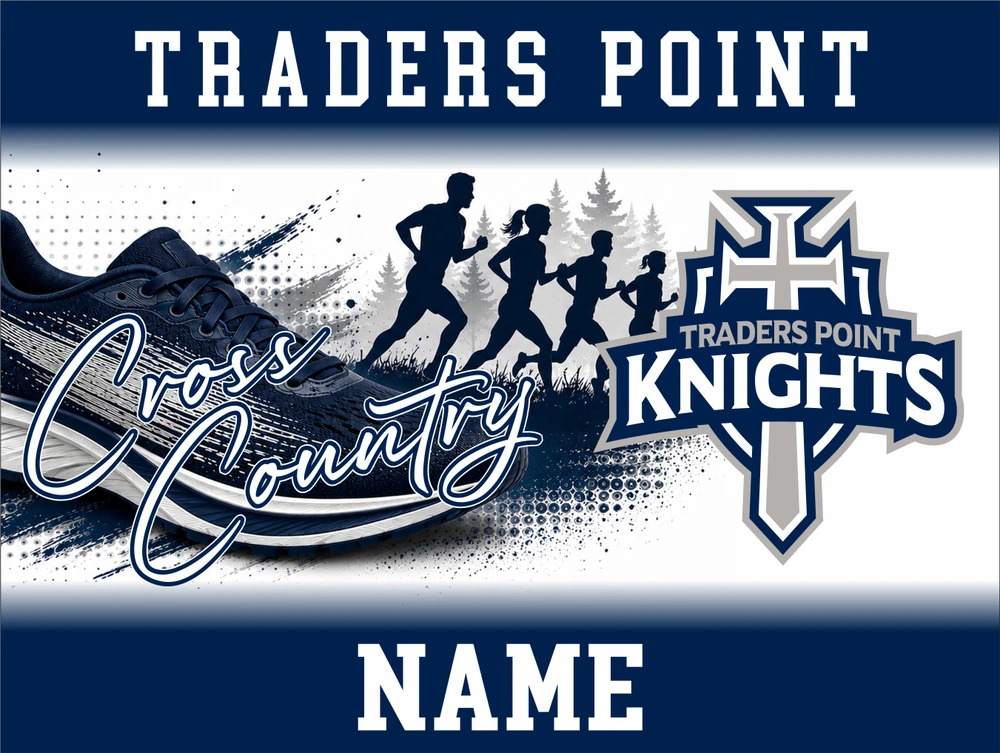 Traders Point Cross Country 18in x 24in Single Sided Yard Sign
