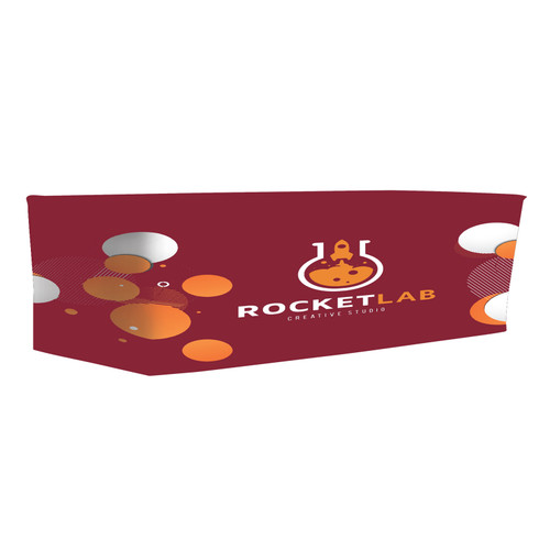 8ft Fitted Closed Back Dye Sublimation Tablecloth