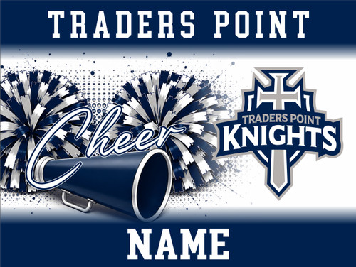 Traders Point Cheer 18in x 24in Single Sided Yard Sign