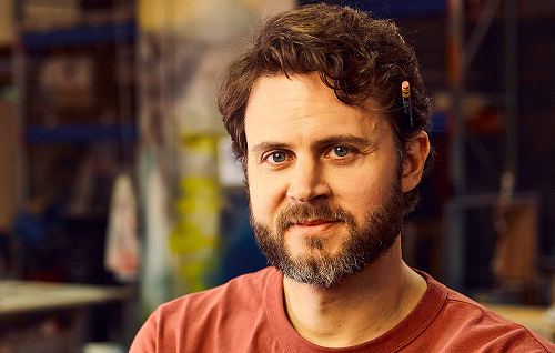 Close‑up view of beard hair growth along the jawline and neck
