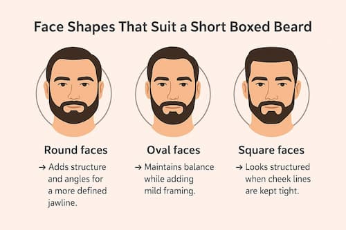Face Shapes That Suit a Short Boxed Beard