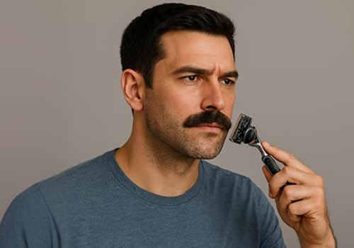 How to shave a Chevron Mustache