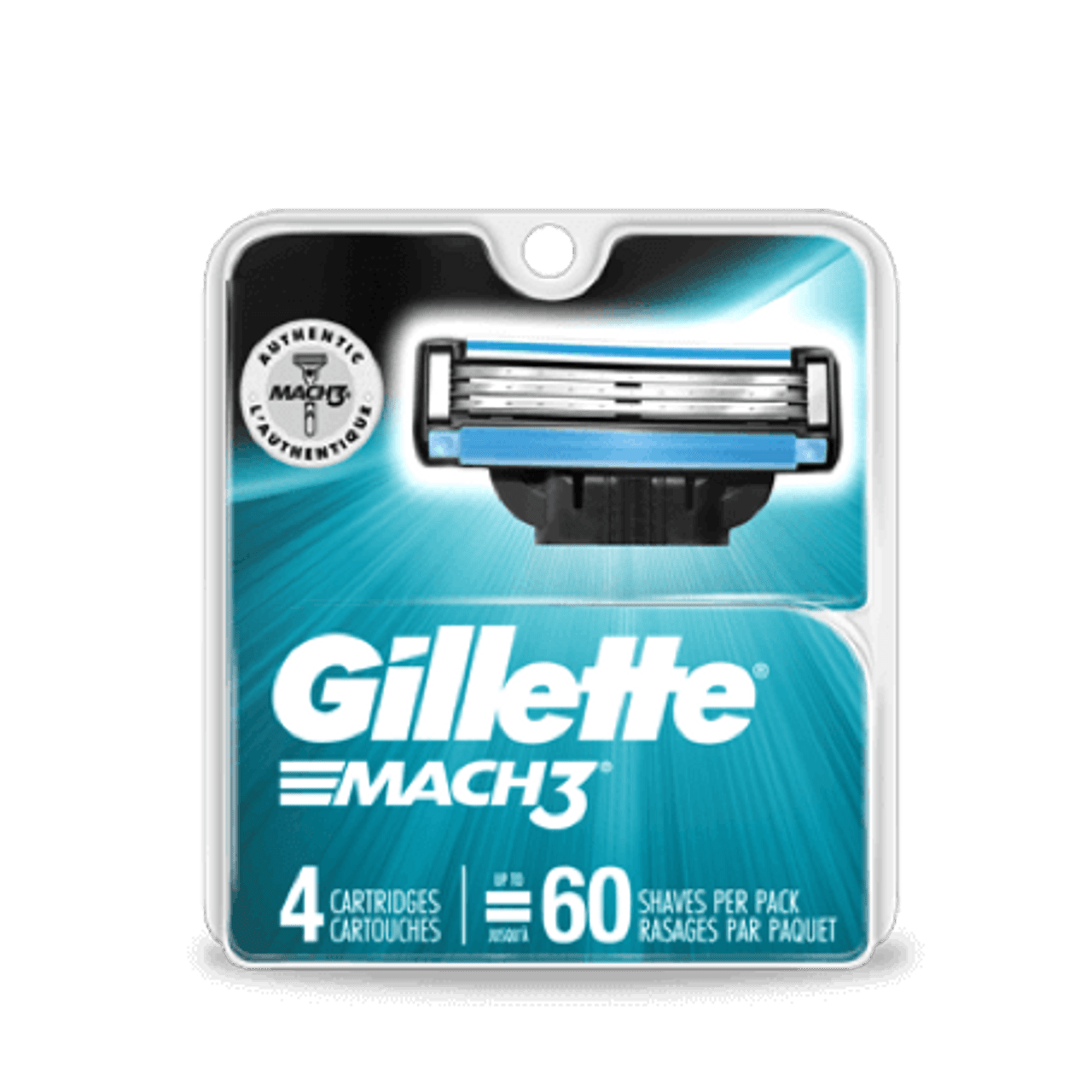 Gillette Mach3 Men's Razor Blade Refills 15 ct Carded Pack