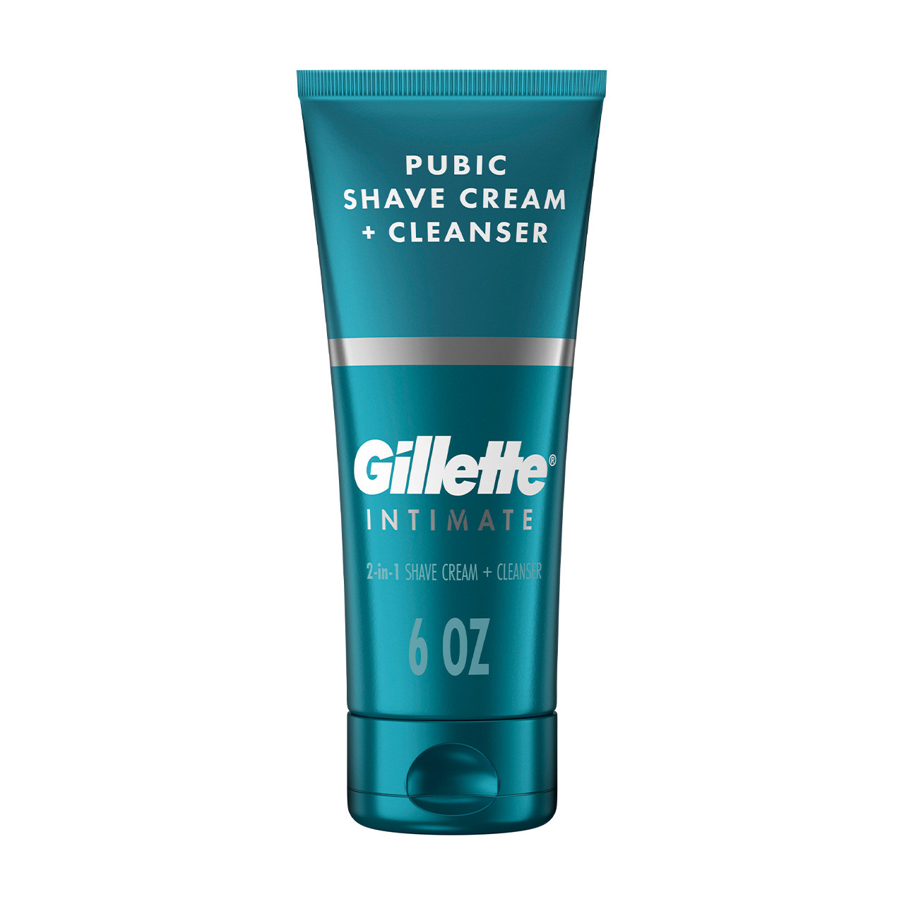 Gillette Shave Cream + Cleanser, Pubic, 2 in 1 6 fl oz