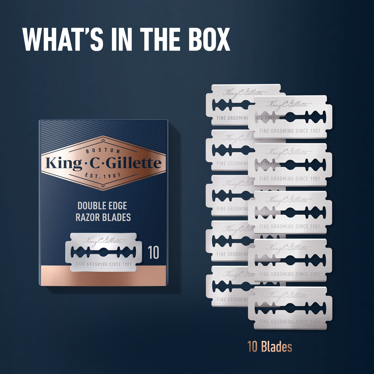 King C. Gillette Double Edge Safety Razor Blade Refills